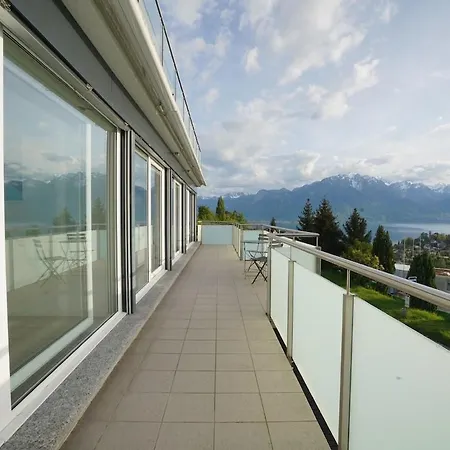 Panoramic View With Garden Montreux